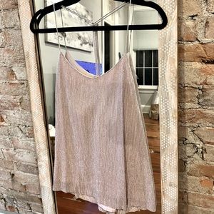 Women’s pink shimmer Express tank top - size medium